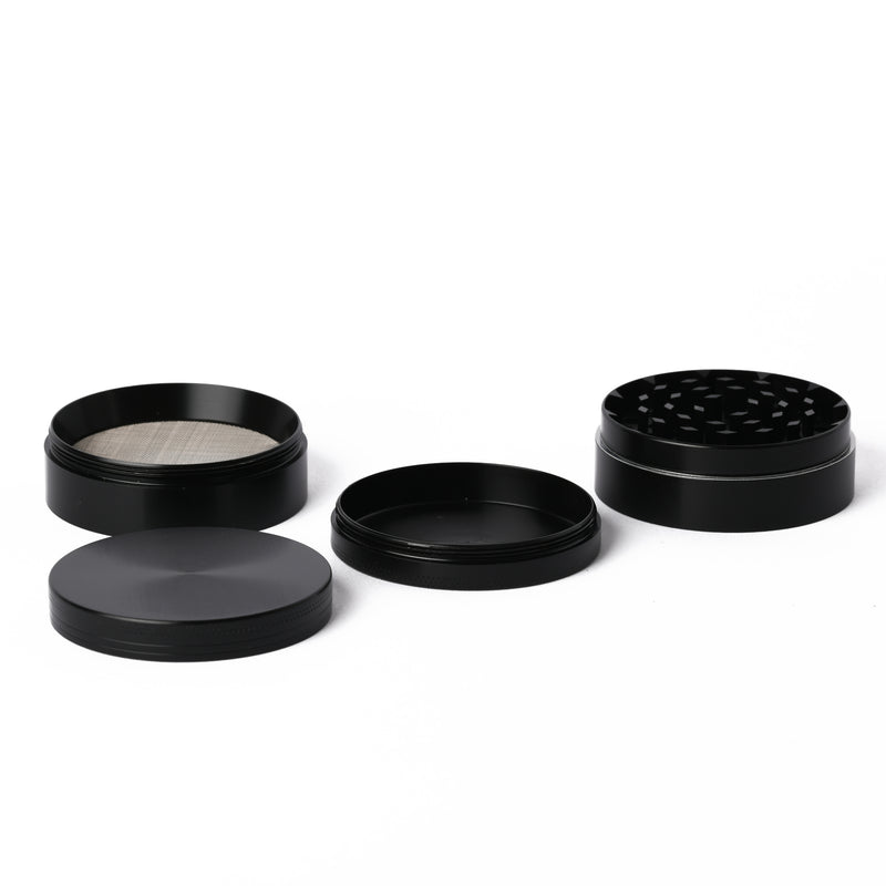 BLACK METAL 60MM 4PC GRINDER - Sydney Vaporizers