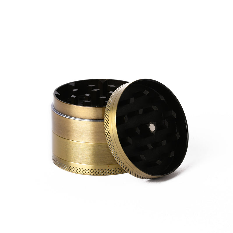 BRASS SINGLE LEAF 50MM GRINDER - Sydney Vaporizers