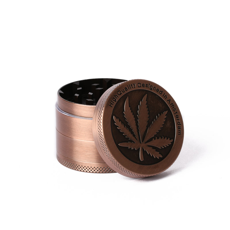 COPPER SINGLE LEAF 50MM GRINDER - Sydney Vaporizers
