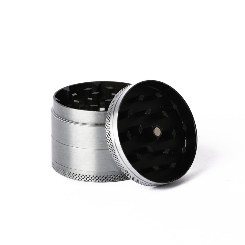 SILVER MULTI LEAF 50MM 4PC GRINDER - Sydney Vaporizers