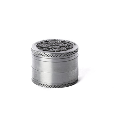 SILVER MULTI LEAF 50MM 4PC GRINDER - Sydney Vaporizers