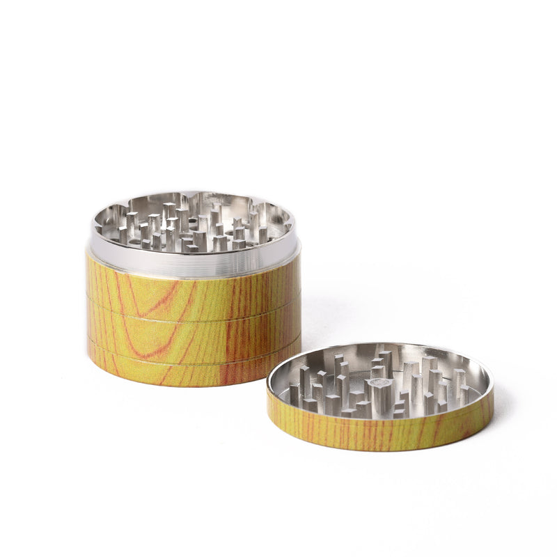 60MM LIGHT TIMBER LOOK, 4PC METAL GRINDER - Sydney Vaporizers