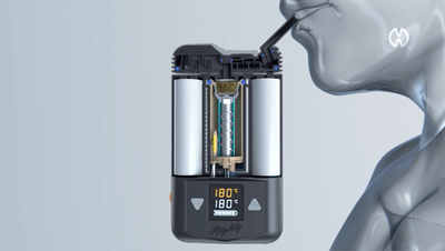 Different Temperature settings on my Mighty portable Dry Herb Vaporizer...