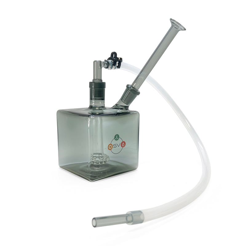 MINI CUBE BUBBLER DARK GLASS 14MM