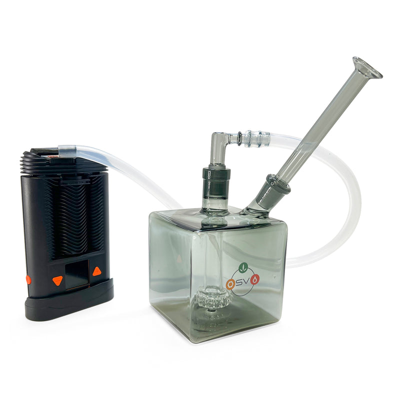 MINI CUBE BUBBLER DARK GLASS 14MM