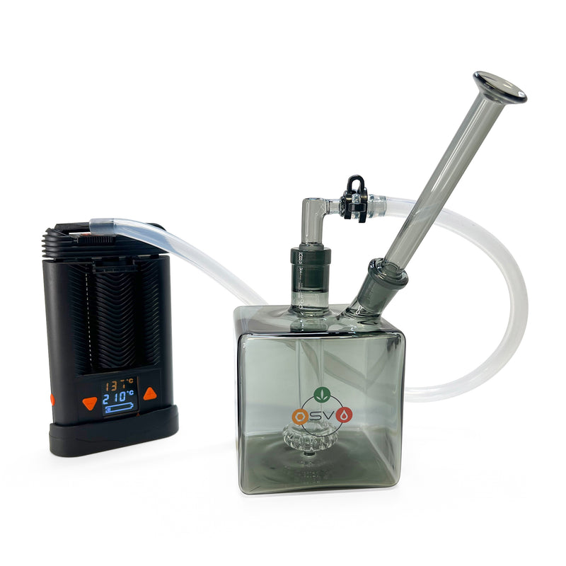 MINI CUBE BUBBLER DARK GLASS 14MM