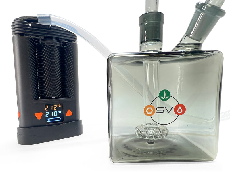 MINI CUBE BUBBLER DARK GLASS 14MM