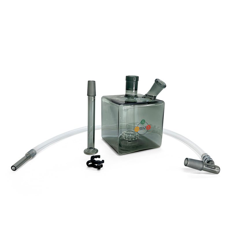 MINI CUBE BUBBLER DARK GLASS 14MM