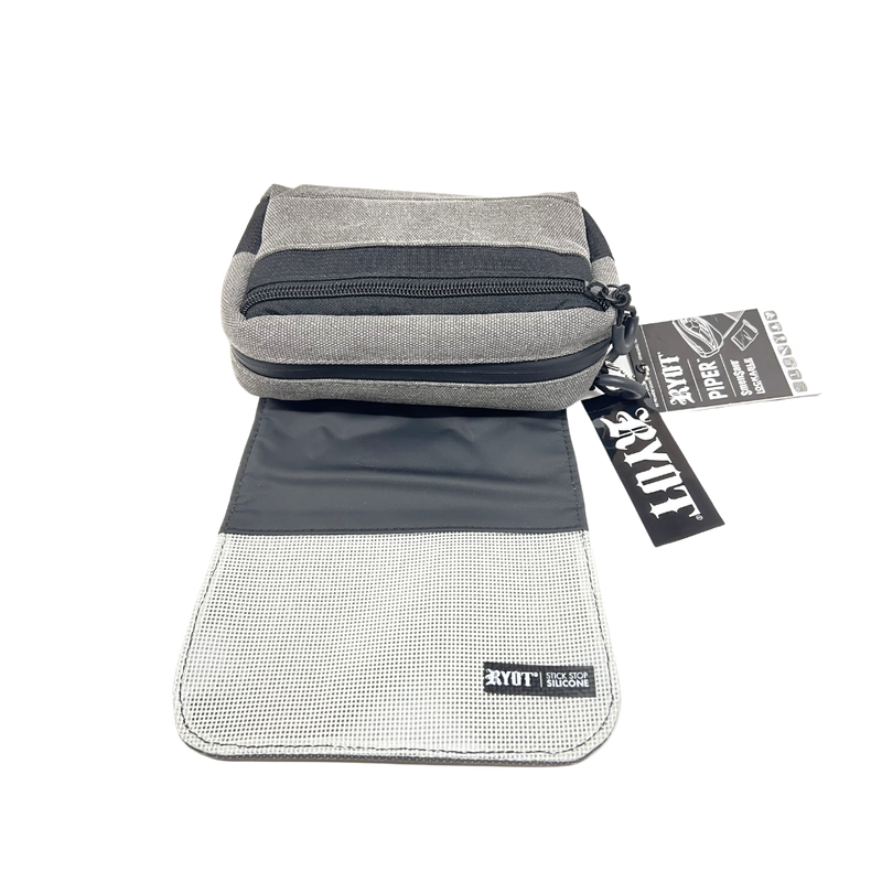 PIPER - GREY - RYOT - CARBON LINED SMELLPROOF VAPE CASE