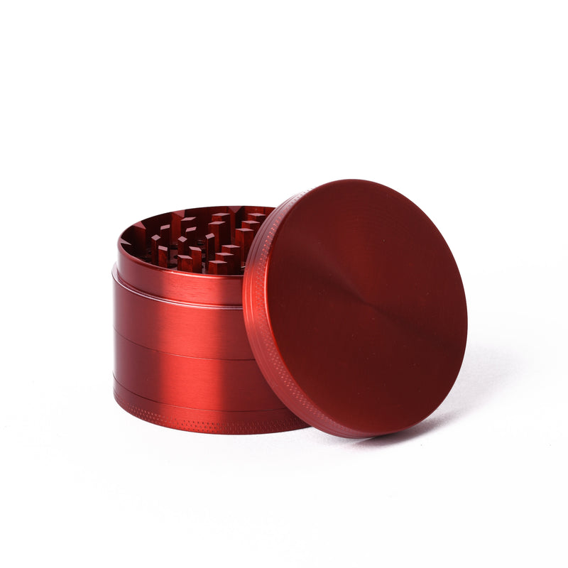 RED METAL 60MM 4PC GRINDER - Sydney Vaporizers